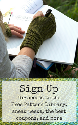 Sign Up for awesome knitting content, free patterns, discounts, and more
