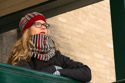'In Search of the Seine' hat and cowl knitting pattern