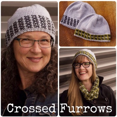 Crossed Furrows Hat - 2 hat designs in one pattern