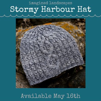 the Stormy Harbour Hat knitting pattern - designed for the Splash Pad Party knitalong