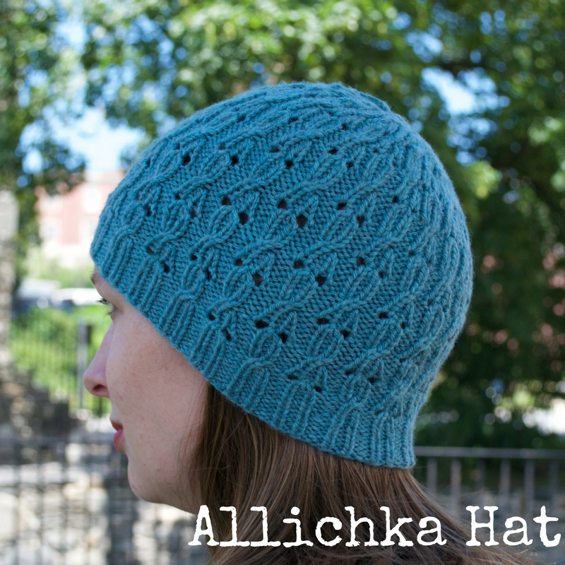 Allichka Hat by Kino Knits, part of the Point/Counterpoint Collection of knitting patterns; yarn: Cascade 220 Sport Superwash