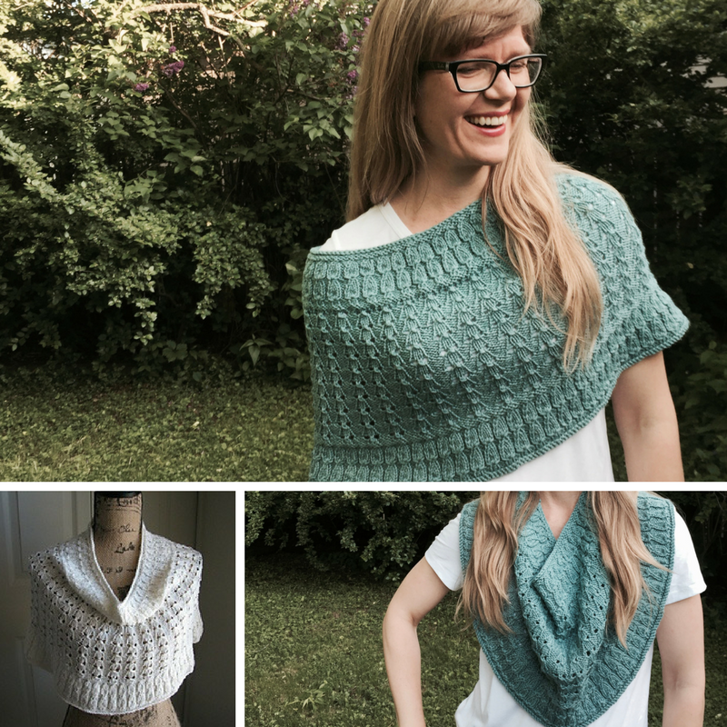 Beach House Breeze Cowl knitting pattern for sport-weight yarn from Imagined Landscapes Designs