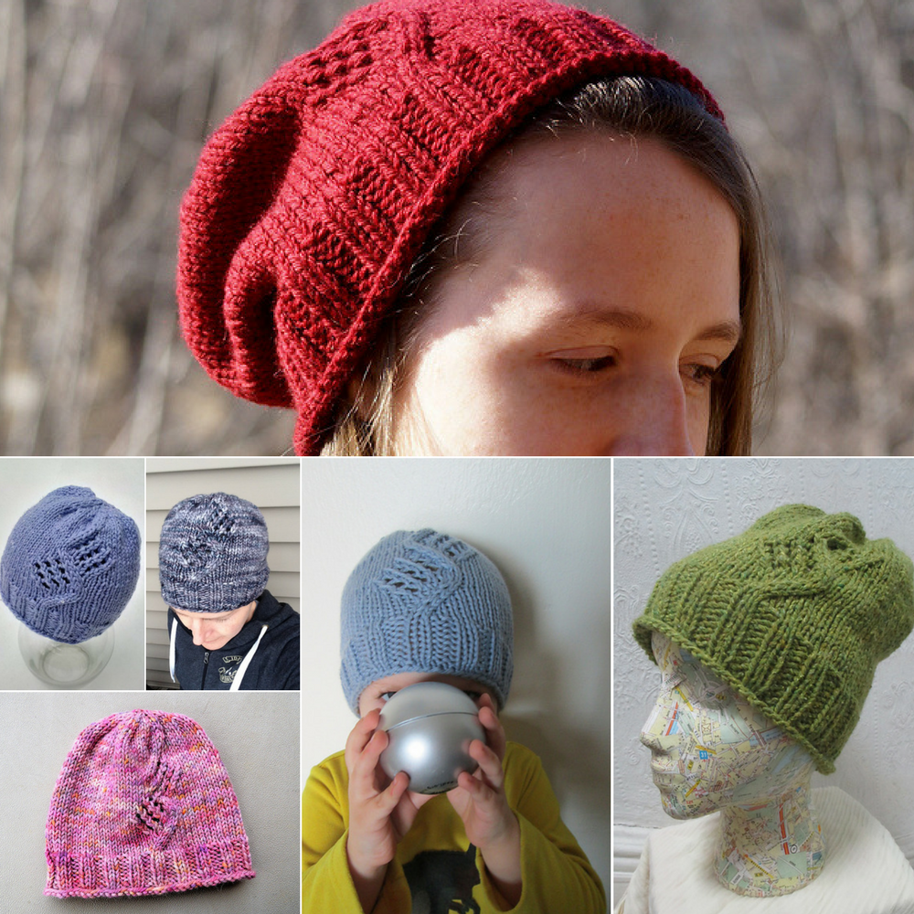 test knitters versions of the Winter's Path hat 