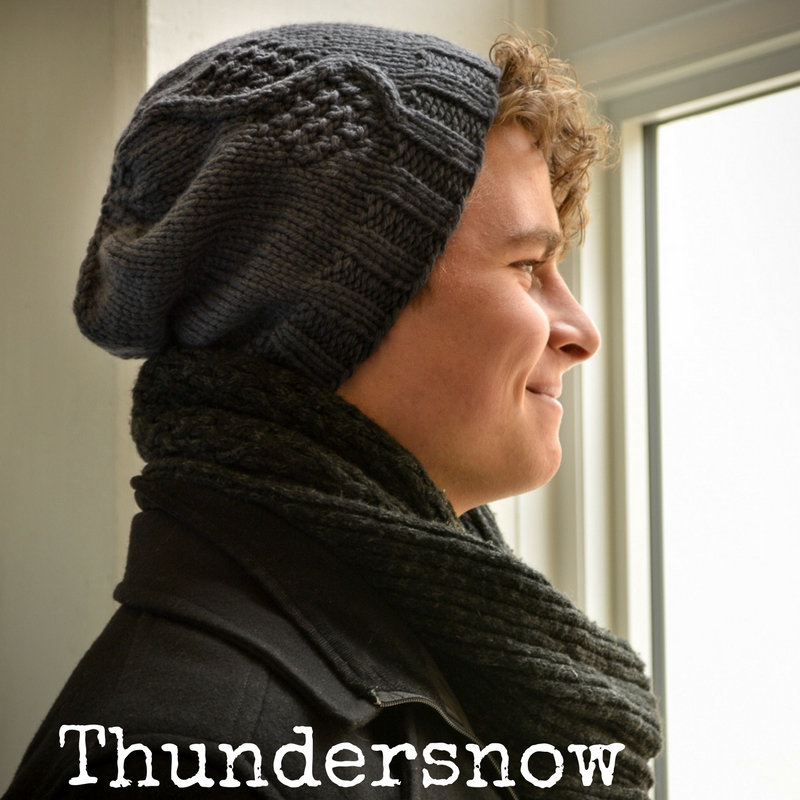 Thundersnow Hat - a knitting pattern from Imagined Landscapes designs