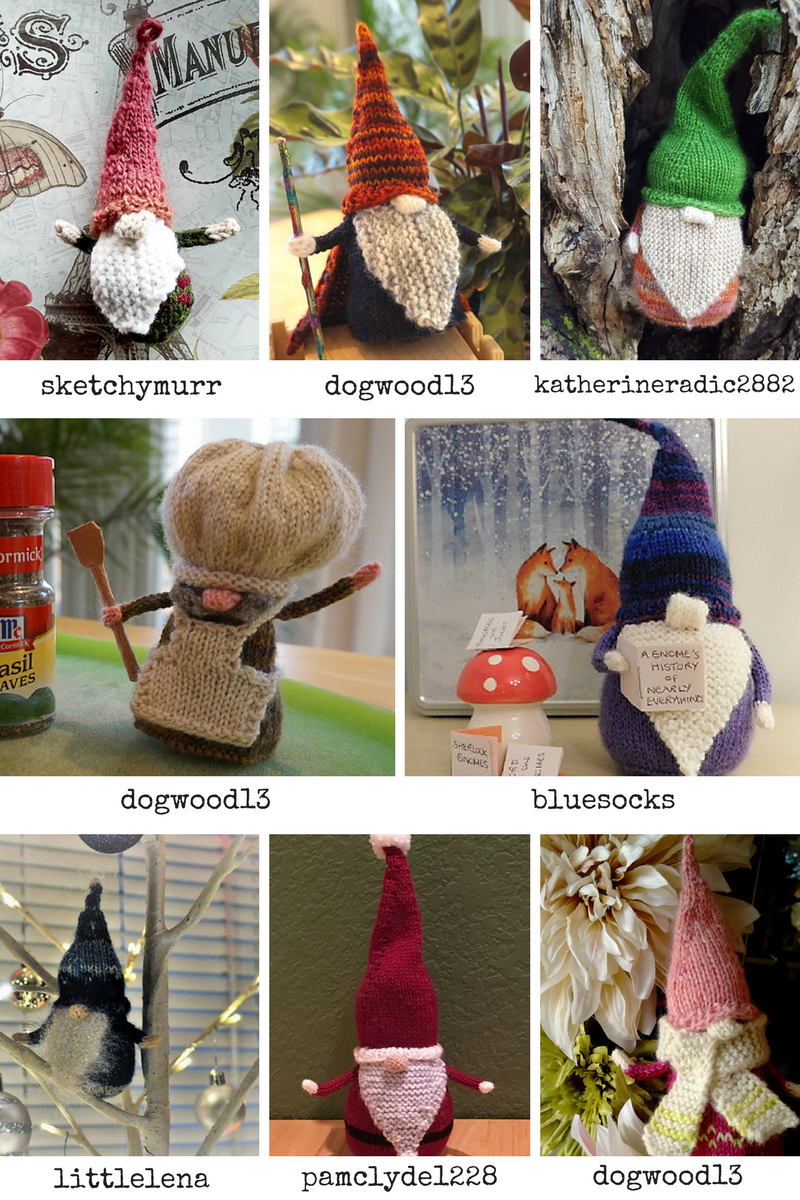 Gnomes posted to the Indie Design Giftalong group