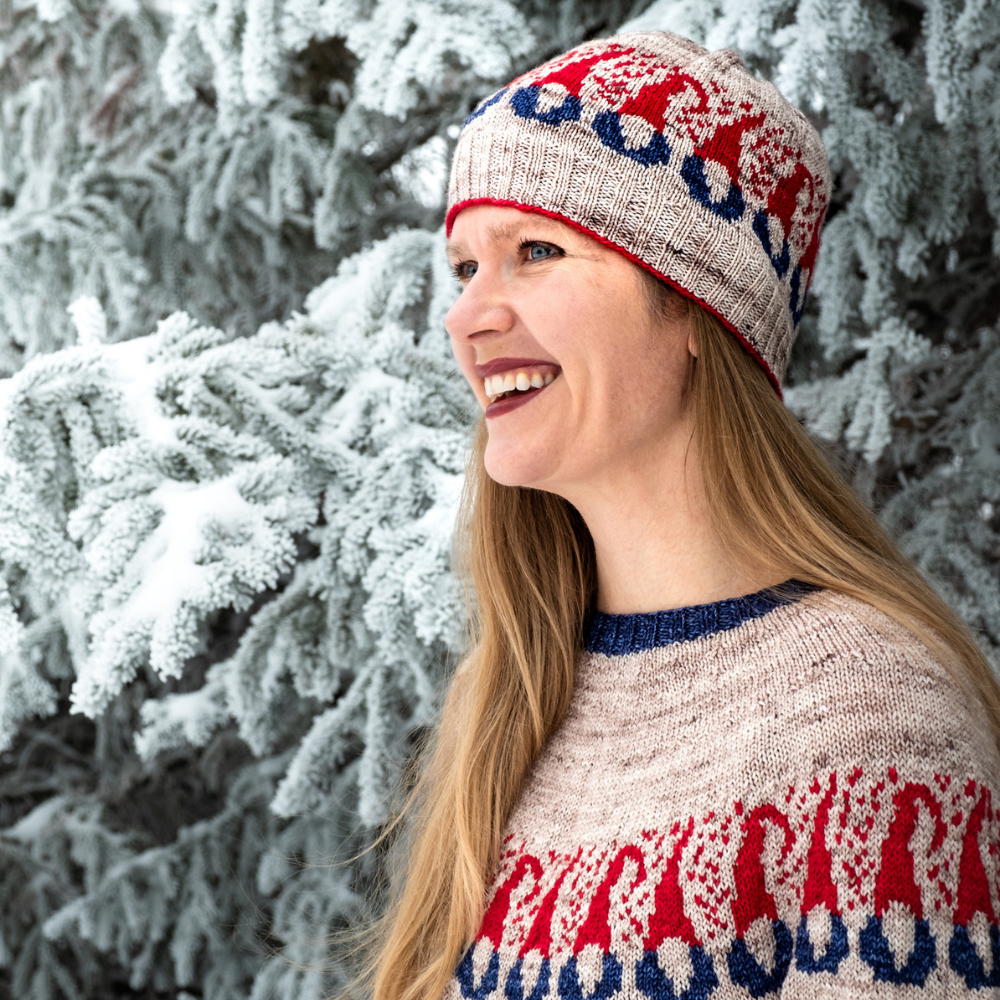 Go Big or Go Gnome Hat - a gnometastic knitting pattern from Imagined Landscapes